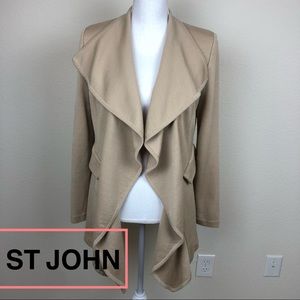 ST JOHN Knit Drape Sweater Size 10